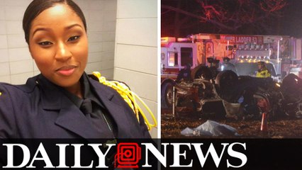 下载视频: Off-Duty NYPD Officer Killed, Sergeant Critically Injured In Bronx Car Crash