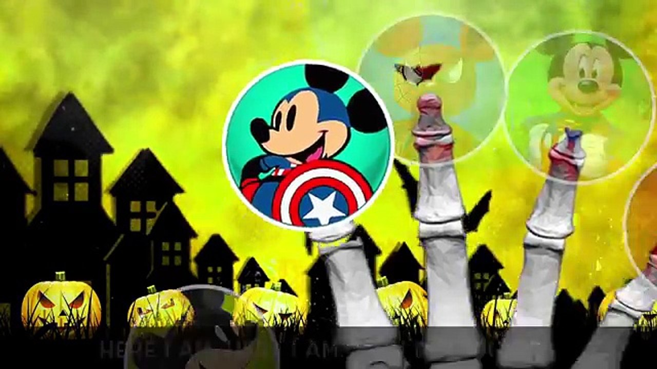 Spiderman, Ironman, Batman Mickey Mouse Fight Monsters Finger Family Song!