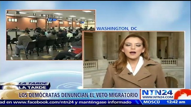 Congresistas demócratas impulsan proyecto de ley contra veto migratorio de Trump