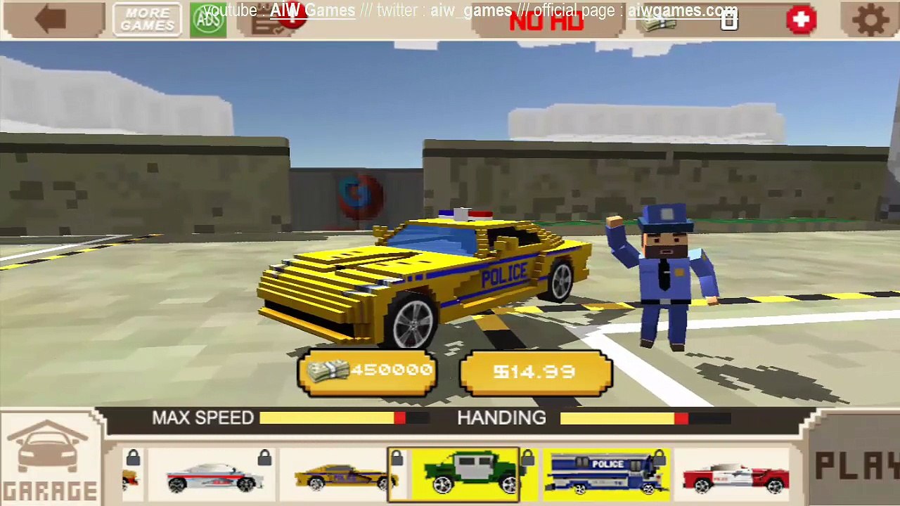 Blocky San Andreas Police SIM - Android Game Trailer HD / Trimco Games