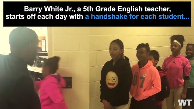 Teacher Uses Secret Handshakes To Motivate Students