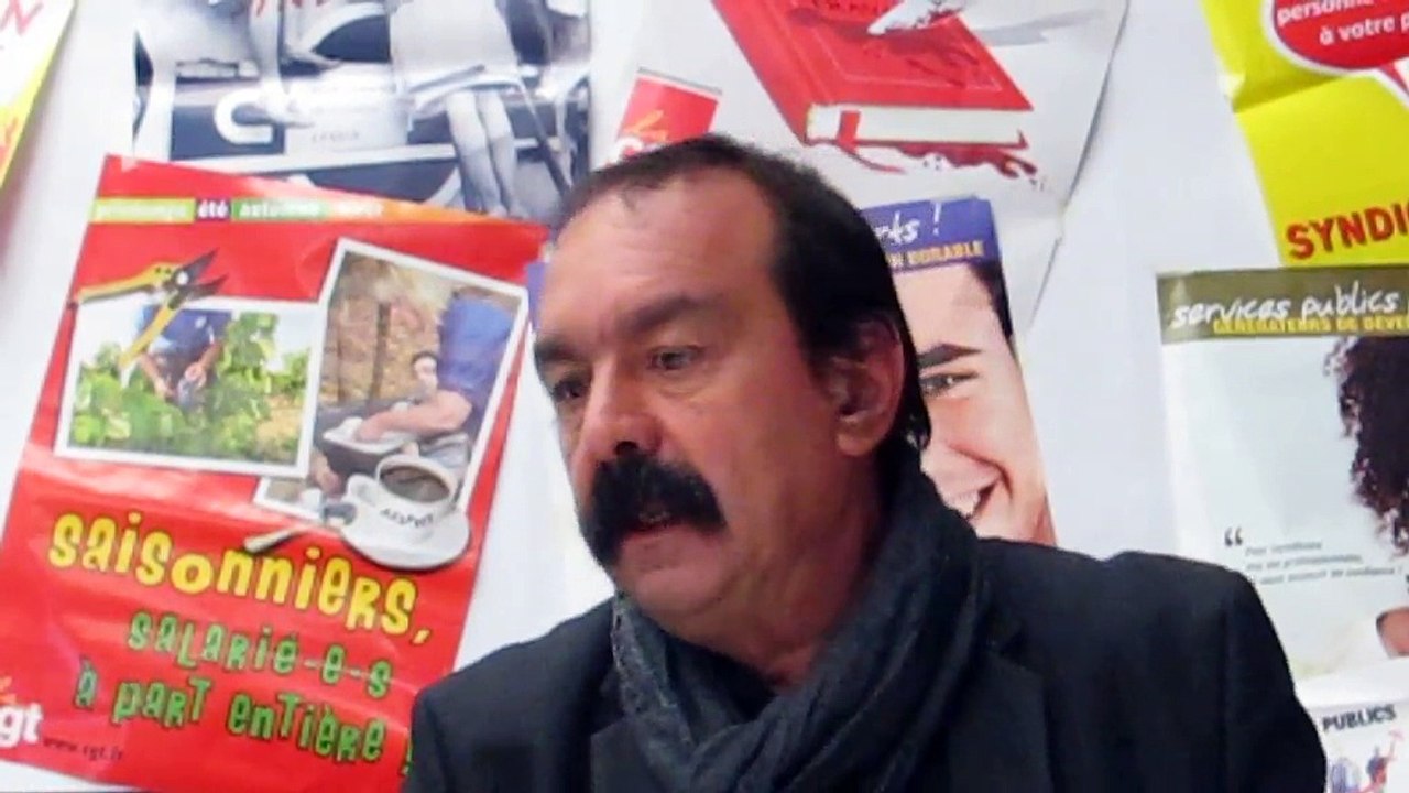 Philippe Martinez, numéro 1 de la CGT, de passage en Charente: "Il faut travailler moins"