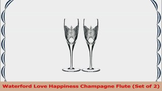 Waterford Love Happiness Champagne Flute Set of 2 1de4f4d1