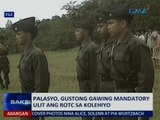 Saksi: Palasyo, gustong gawing mandatory ulit ang ROTC sa kolehiyo