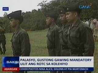 Saksi: Palasyo, gustong gawing mandatory ulit ang ROTC sa kolehiyo
