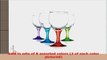 Klikel Carnival 10oz Assorted Colored Wine Glasses Set of 8 f76047f5