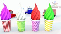 Learn Colors with 3D Soft Ice Cream for Kids Children Toddlers
