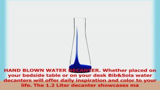 BibSola Hand Blown Glass Water Decanter 12L  blue dbaa52d3