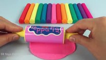 Learn Colors with Play Doh Ice Cream Peppa Pig Elephant PJ Masks Molds Fun & Creative for Kids Video