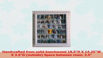 DisplayGifts SCD06BWH Shot Glass Display Case Wall Curio Cabinet Solid Wood beb21b63