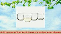 Cathys Concepts Sugar Skull Stemless Wine Glasses Set of 4 Clear 5fb66404