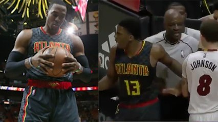 Dwight Howard B*tches Out Of BRAWL Between Heat and Hawks, Where The F*** Is He?!