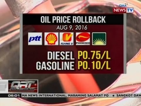 QRT: Oil price rollback, ipatutupad