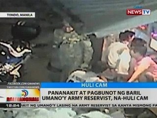BT: Pananakit at pagbunot ng baril ng umano'y army reservist, na-hulicam