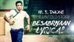 Besabriyaan Full Lyrical Song|Sushant Singh Rajput,Armaan Malik,Neeti Mohan