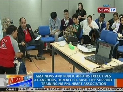 NTG: GMA News and Public Affairs executives at anchors, dumalo sa basic life support training