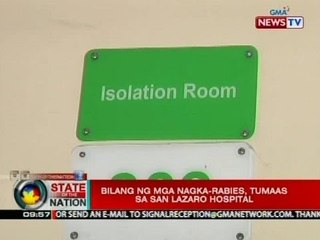 SONA: Bilang ng mga nagka-rabies, tumaas sa San Lazaro Hospital
