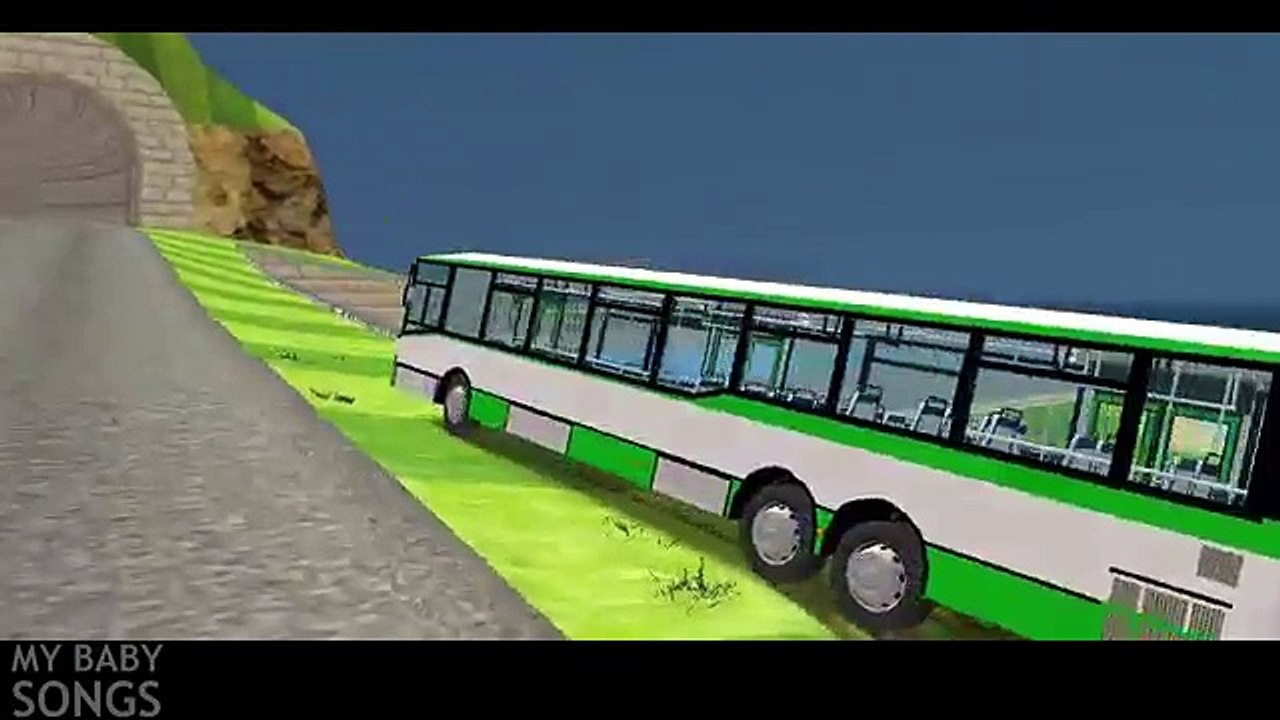 Spiderman vs Venom Wheels on the bus Nursery Rhyme
