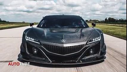 Acura NSX GT3 racecar bares all in raw carbon