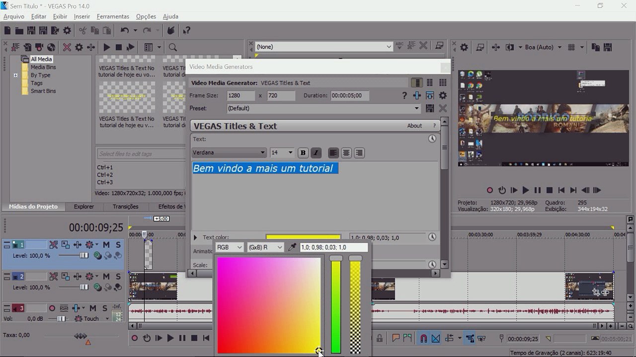 Como colocar legendas com Sony Vegas PRO 14