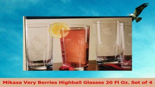 Mikasa Very Berries Highball Glasses 20 Fl Oz Set of 4 a3bbc809