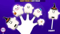 The Finger Family Ghost Cake Pop Family Nursery Rhyme | Halloween Finger Family Songs