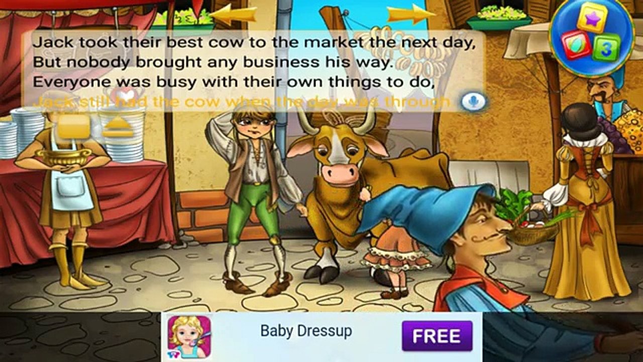 Jack & the Beanstalk Kids Book - Android gameplay TabTale Movie apps free kids best top TV film