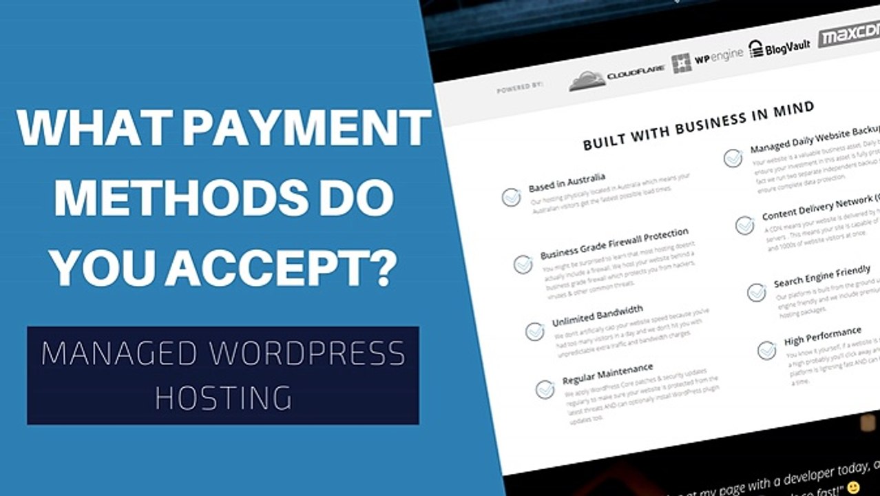 What Payment Methods Do You Accept? - Wordpress Hosting