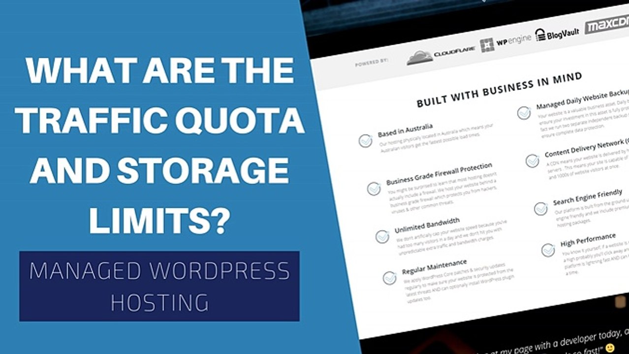WP Hosting - What Are The Traffic Quotas And Storage Limits?
