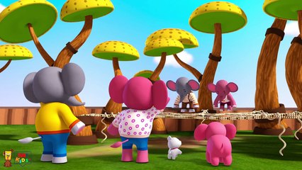 Finger Family Song Elephant | Animal Songs I Finger Family Nursery Rhymes Songs For Children & Kids