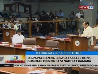 Pagpapaliban ng brgy. at SK elections, gumugulong na sa Senado at Kamara