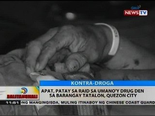 BT: Apat, patay sa raid sa umano'y drug den sa Barangay Tatalon, Quezon City