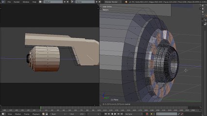 Blender test: Spaceship timelapse