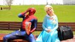 Fat Spiderman & Frozen Elsa vs Joker Elsas Handbag Kidnapped - Superhero Fun in Real Life :)