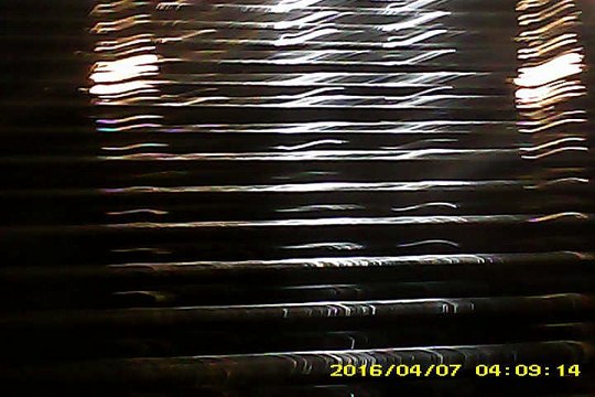 Passage du pont de Recouvrance à Brest dans la tempête Kurt.