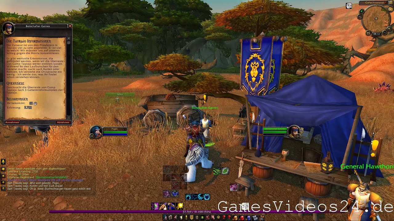 World of Warcraft Quest: Die Taurajo Informationen