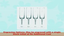 Cathys Concepts Personalized Contemporary Champagne Flutes Set of 4 Letter J 90065c06