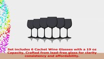 Black Colored Wine Glasses  19 oz set of 6 Additional Vibrant Colors Available 8230e792