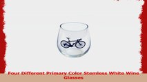 Road Bike Stemless White Wine Glasses  Set of Four 82310ba6