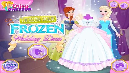 Download Video: Frozen Elsa & princess Anna Design Wedding Dress - Elsa, Rapunzel, Ariel & Belle Dress Up Games