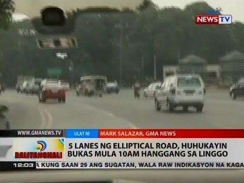 BT: 5 lanes ng Elliptical Road, huhukayin mula Sept. 20-25
