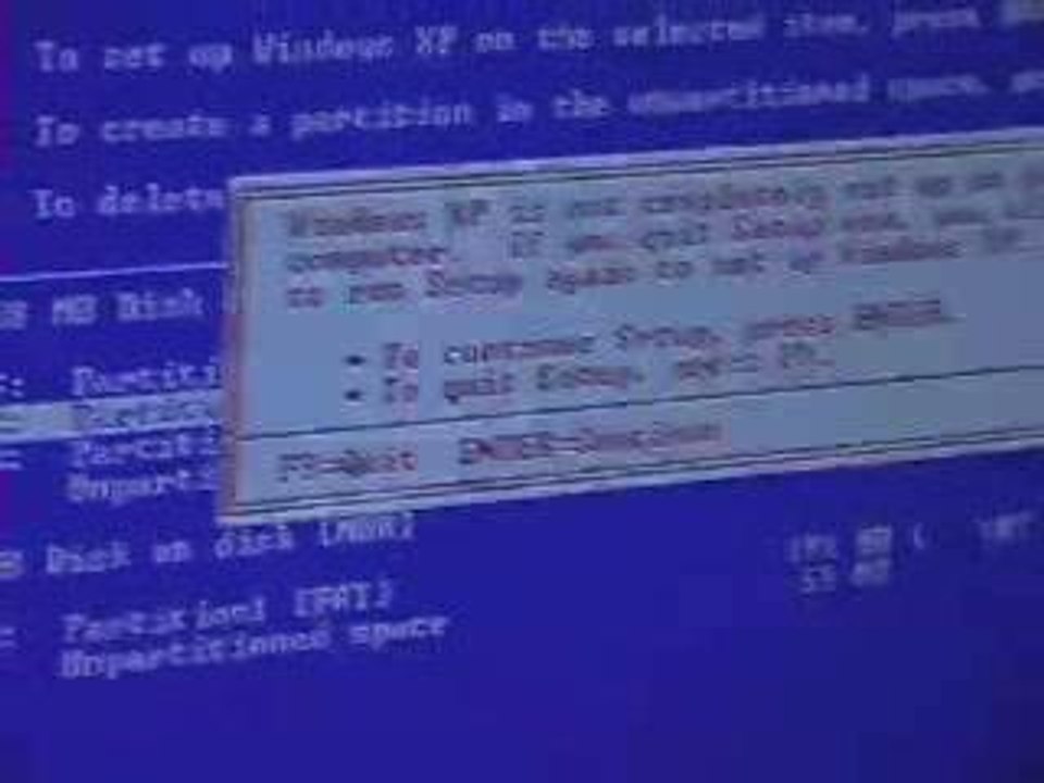Win XP sur MacIntel