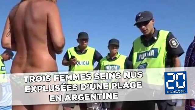 Trois femmes seins nus expulsées d'une plage en Argentine