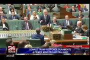 Donald Trump responde duramente a primer ministro australiano