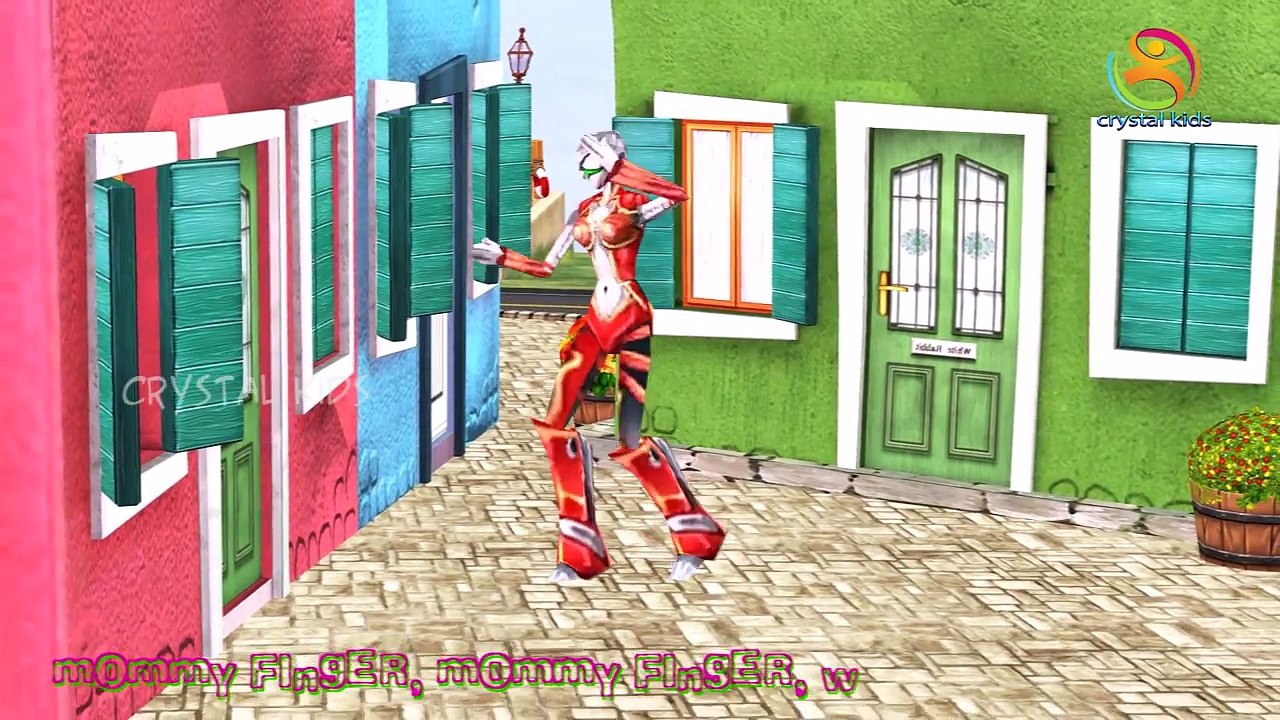 Робо палец семья nursery детей 3D стишки | англ...