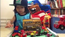 Toy Trucks For Kids - SEMI TRUCK TONKA Big Rig Off-Road Transporter Tractor Trailer Disney Cars Mack