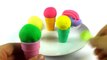 Play Doh Ice Cream Surprise Eggs Disney Toys in Waffles | Fluffy Toys
