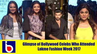 Glimpse of Bollywood Celebs Who Attended Lakme Fashion Week 2017