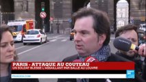 Attaque au couteau au Louvre : l'assaillant a crié 
