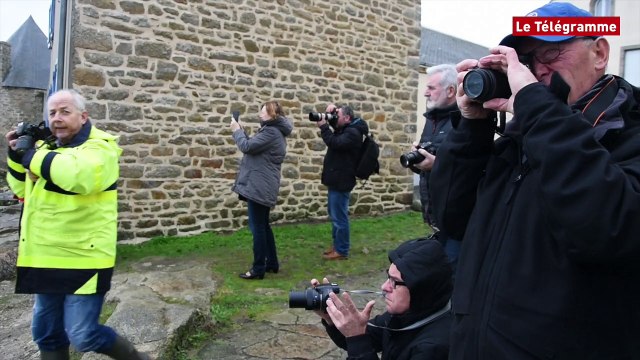 Tempête. A Lomener en Ploemeur, les photographes se régalent